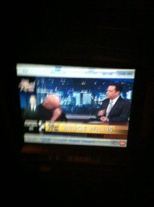 Jimmy Kimmel interviewing a totally bored (and boring) Bruce Willis.