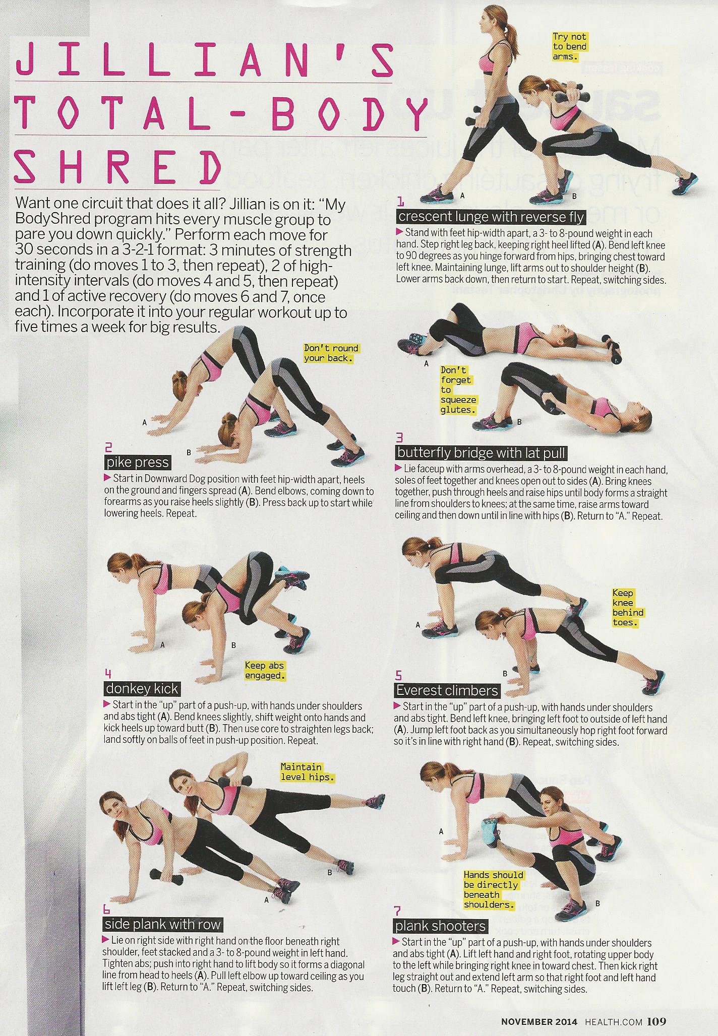 jillian michaels body shred